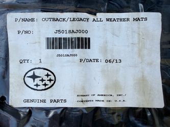 Subaru Outback / Legacy all weather floor mats