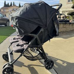 Zoe Black double stroller 