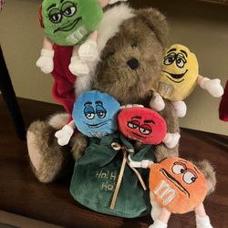 Christmas Collectible Boyd’s Bear M&M Stuffed Animal Bear