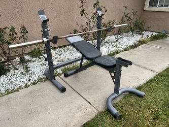 Squad Rack Bar And Adjustable Bench 