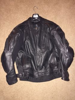 Fieldsheer leather motorcycle jacket size 48.