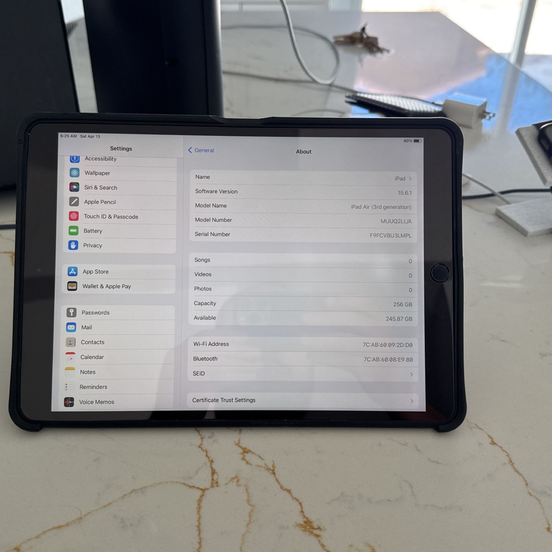 iPad Air 3 256gb 10.5”