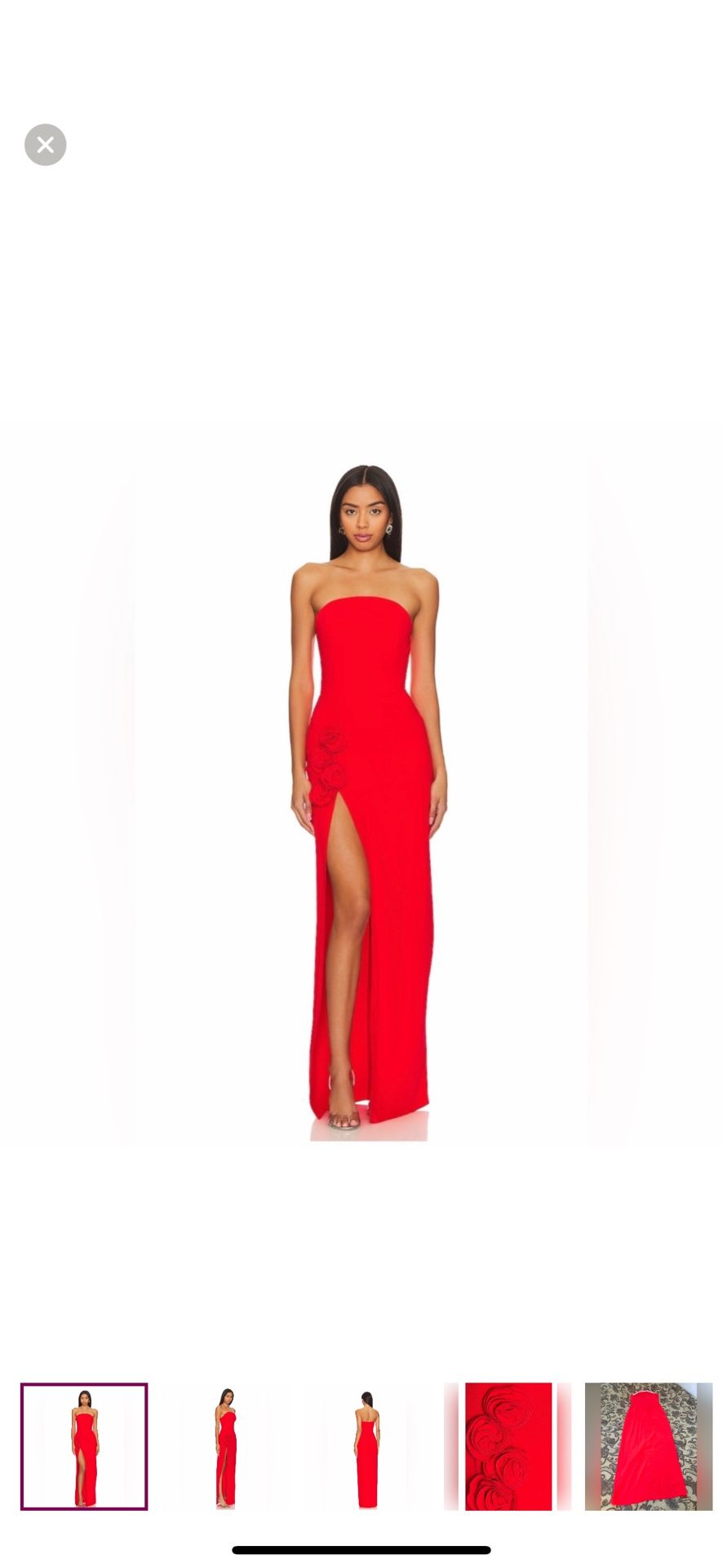 Red Amanda Uprichard gown. Never worn. Tags attached! Size large