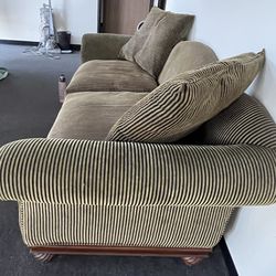 Sofa Set With Couch and Chaise Lounge 
