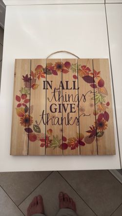 Wooden Fall wall plaque
