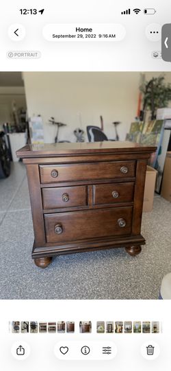 Liberty Furniture Rustic Traditions Nightstand, Rustic Cherry