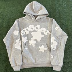 SP5DER Grey Hoodie 
