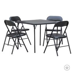3 Five Piece Folding Card Tables 10 Chairs