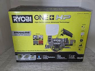 Ryobi 18v HP Brushless 5" Handheld Tile / Masonry Saw with High Proformance Battery Brand New