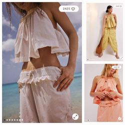 New Free People Cotton Two Piece Beach Sets $75 Each 