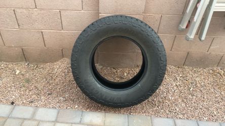 (2) 265-70-18 all terrain tires one Goodyear Wrangler and one Cooper Discoverer tire $10 each
