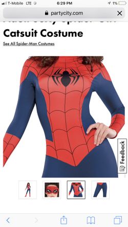 Size small woman’s Spiderman costume