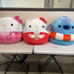 20 Inch Hello Kitty / Stitch Squishmallow 