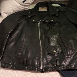 Black Motorcycle Leather Jacket