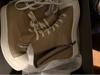 Rick Owens Dark Pearl LCG High-Top Sneakers RU02B2(contact info removed)