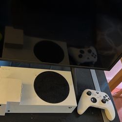 Xbox Series S With Two Controllers 