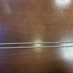 14K SOLID Gold Rope Chain 3mm 18 Inches 15Grams 