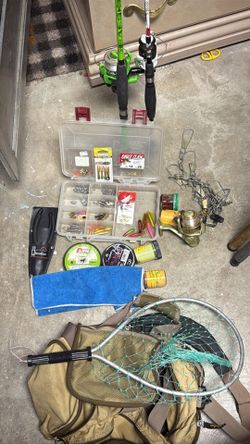 Fresh water gear setup  2 rods 3reels