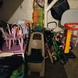 Kids Bikes Two Table Set Two Stroller  Toddler Hoop set $170 Need Gone No Longer Need Eastside Buffalo