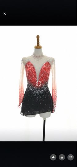 Girls Figure Skating Competition Dress – Christmas, Halloween, Recital – Ages 8–10