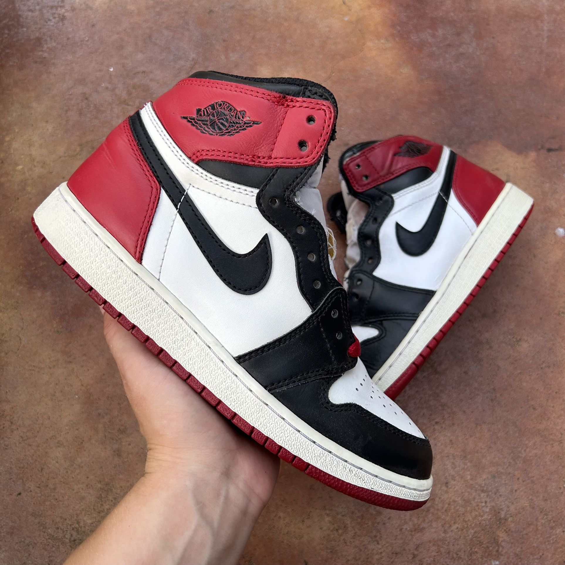 Size Jordan Retro Mid Black Toe (GS) 2013/2016 mix