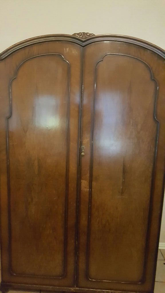 Antique Butilux Armoire Wardrobe or Project Piece