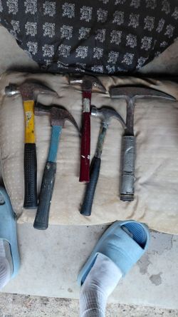 Lot of 3 Used Claw Hammers
