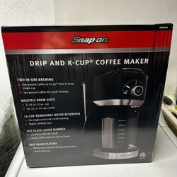 SNAP ON COFFEE MAKER AND K CUP