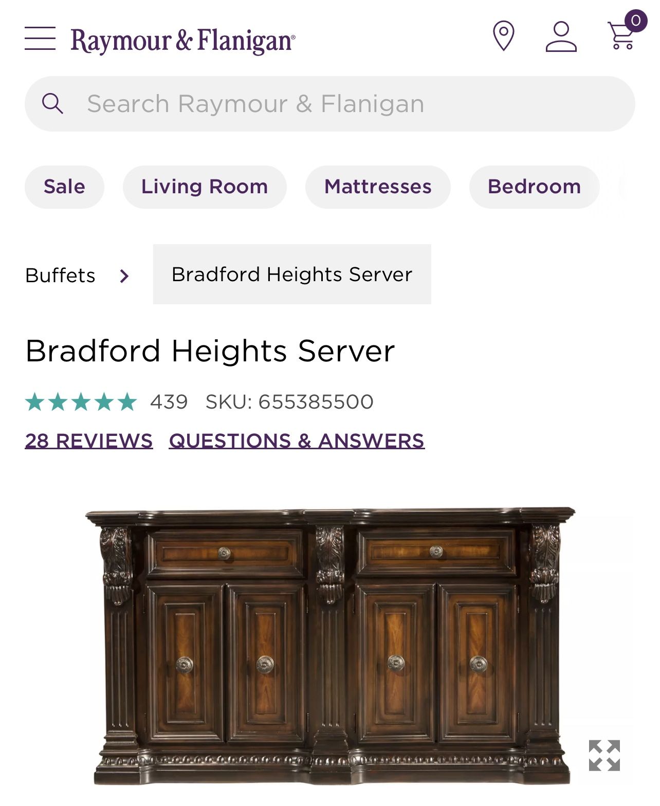 Bellanest Server/sideboard Buffet