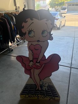 90s Betty Boop Cardboard Stand Cutout