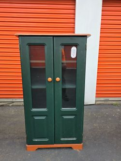Green Pantry Cabinet