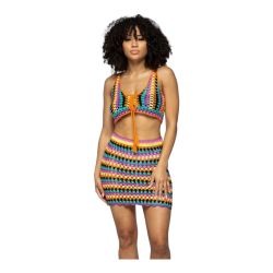 Sexy Multi-Color Mesh Cover-Up