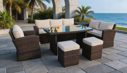 DW-Outdoor Patio Furniture Set with Coffee Table