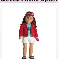 American Girl Chrissa Swim Team Warm Up