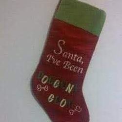 pet Christmas stocking 2 different ones available $3 each FIRM