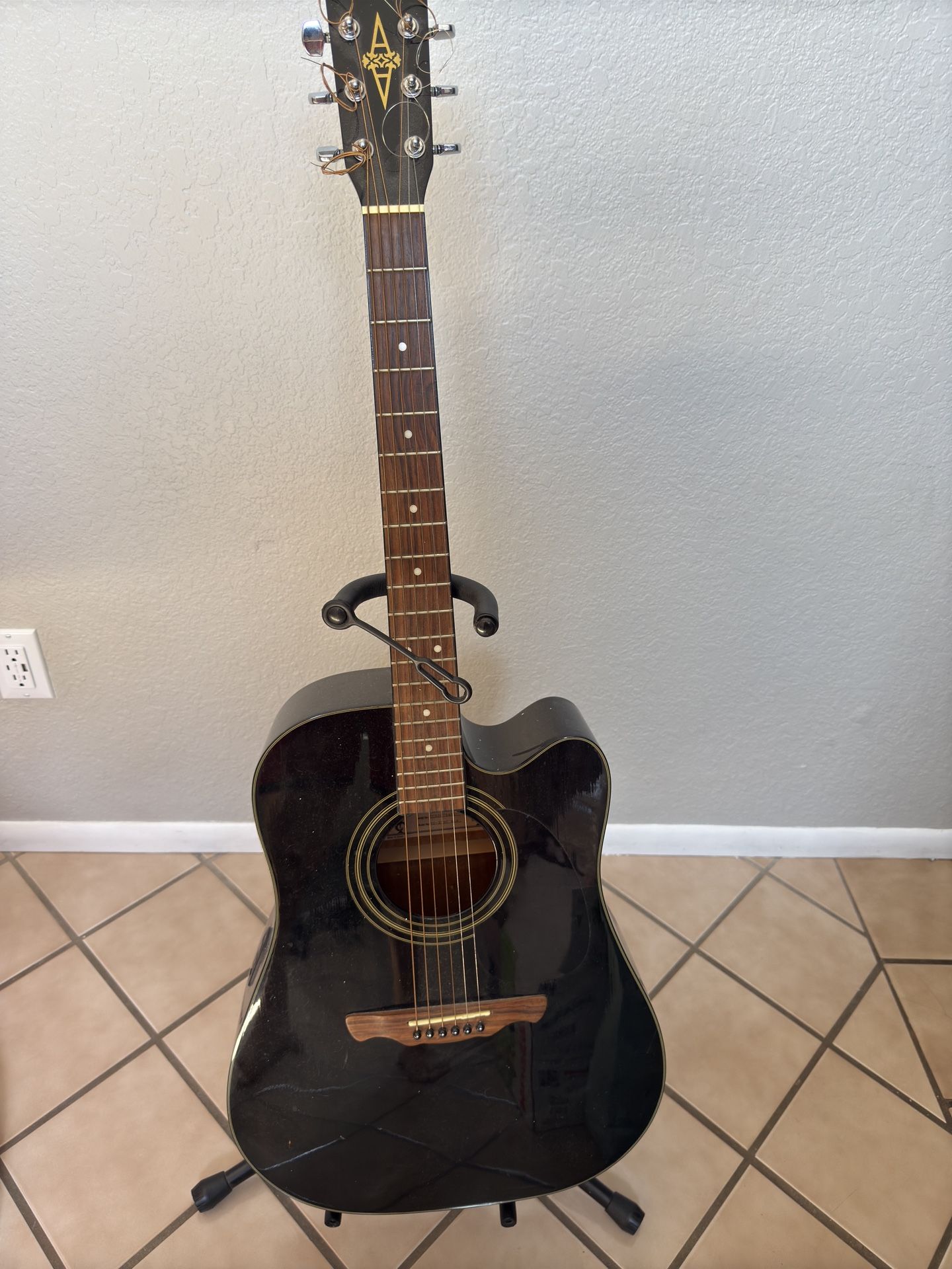 Black Acoustic Guitar