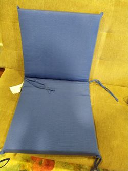 Honeycomb Outdoor Midback, 19" x 17", Honeycomb Outdoor Midbac Solid Blue