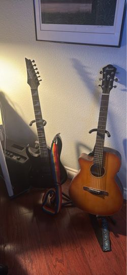 Left handed Ibanez guitar bundle