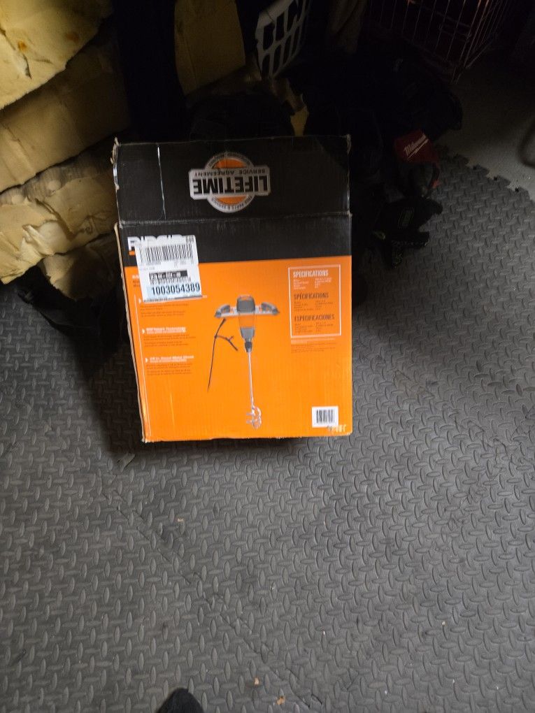 Rigid 5/8 In Mud Mixer And 100 Ft Rigid Cord