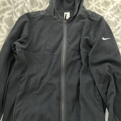 Nike Men’s Black Fleece Full Zip Jacket Size: Large (Mint Condition)