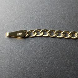 Solid 10K Gold Cuban Bracelet
