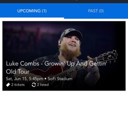 2 Luke Combs Tickets 