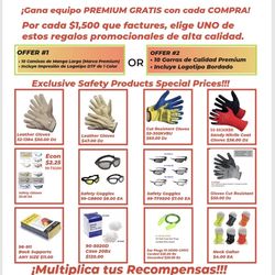 FREE 10 Shirts w/LOGO with $1,500 PPE  Purchase