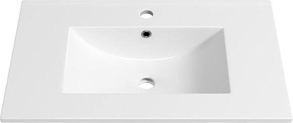 Eridanus 30"x18¼" Bathroom Vessel Sink, Ceramic Bathroom Vanity Sink Top with Overflow, Drop in