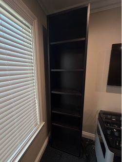 Espresso Large Bookcase Shelf 86” tall