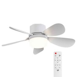 ASALL 16.5" Ceiling Fan Light w/ Remote - BRAND NEW