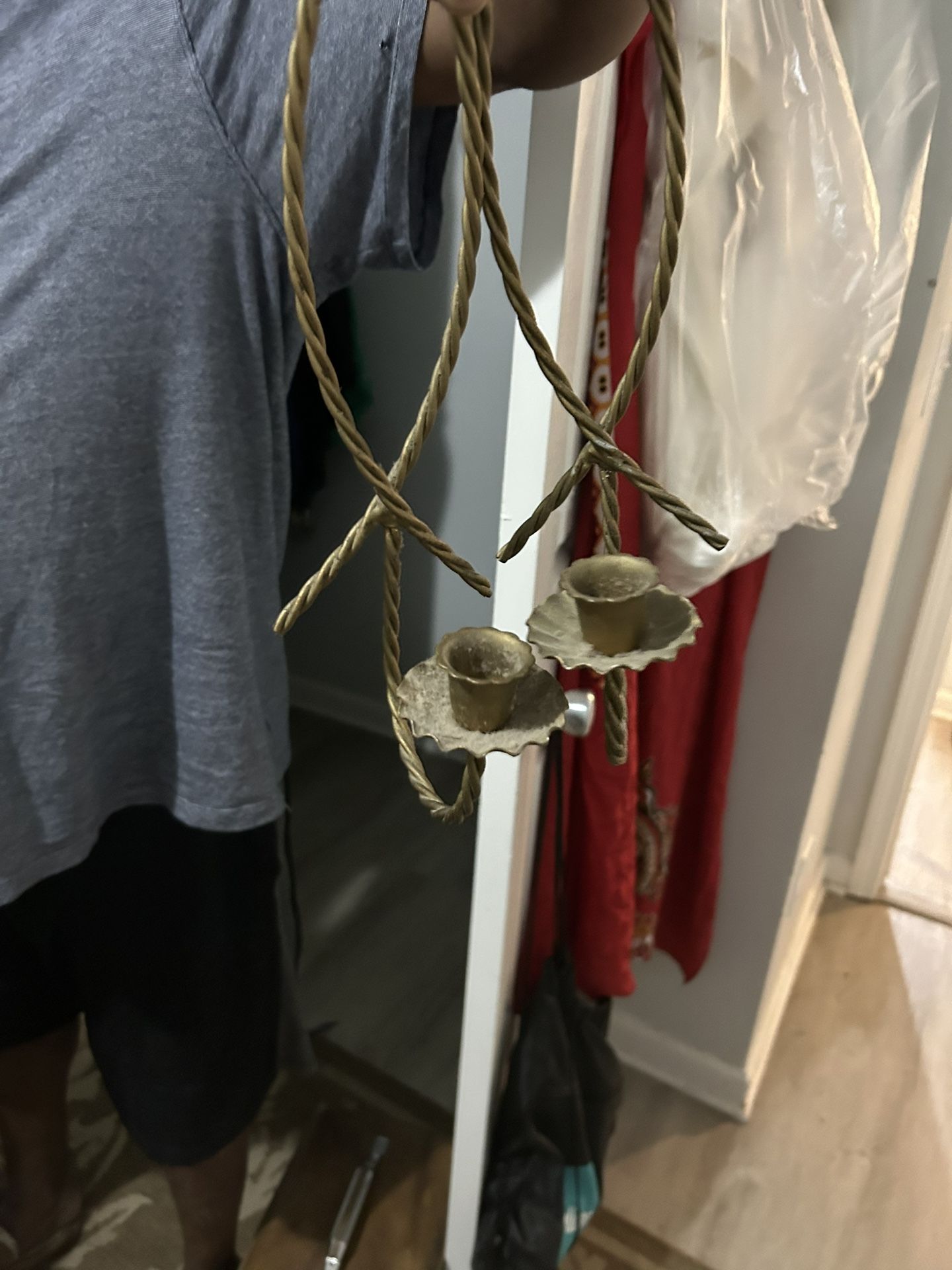 Brass Metal ( Lightweight) Candle Holder