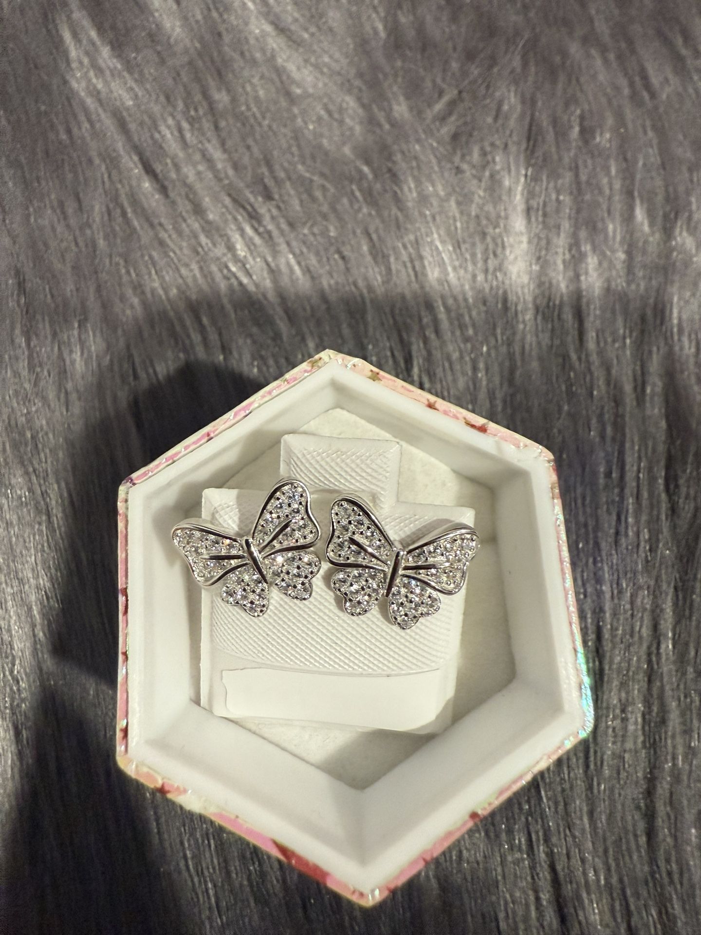 925 Silver butterfly Stud Earrings