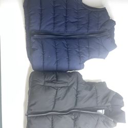2 Old Navy Toddler Puffer Vest 3T & 4T 