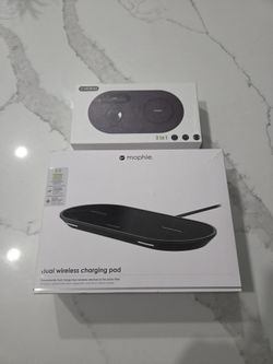 Two wireless charging pads